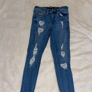 A pair of express jeans